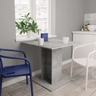 Stoły - vidaXL Stół jadalniany, betonowy szary, 80 x 80 x 75 cm, płyta wiórowa - miniaturka - grafika 1