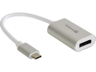Sandberg 136 19 adapter USB-C DisplayPort Link USB-Srebrny 136-19 - Adaptery i przejściówki - miniaturka - grafika 2