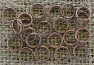 Biżuteria - akcesoria - [-01005] Ogniwka sprężynki 6mm miedziane 60szt - miniaturka - grafika 1