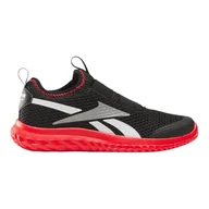 Buty dla chłopców - Reebok Rush Runner Slip-on sneakersy chłopięce, Black Energyred White, 24 EU - miniaturka - grafika 1