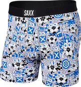 Majtki męskie - SAXX Bokserki męskie szybkoschnące SAXX VIBE Boxer Brief piłki- niebieskie S - miniaturka - grafika 1