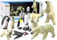 Figurki dla dzieci - Duży Zestaw 12 Figurek Zwierzęta Polarne Figurka Pingwin Niedźwiedź - miniaturka - grafika 1