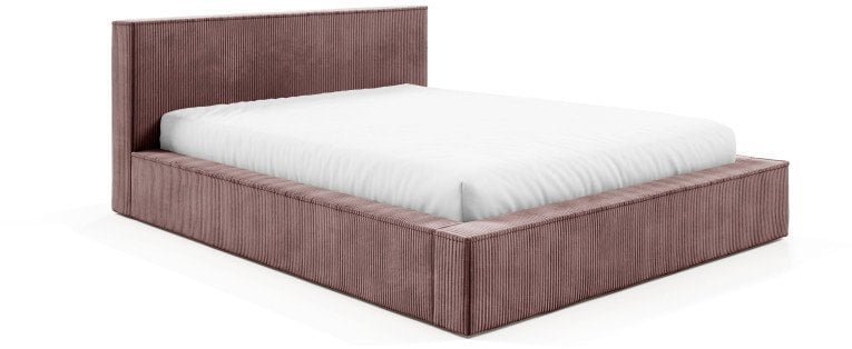 Łóżko FILO 160x200 stelaż metalowy ,POJEMNIK, szerokie boki, Sztruks poso 027