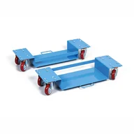 Wózki magazynowe - Platformy transportowe narożne, zestaw 2 szt., nośność 450 kg - miniaturka - grafika 1