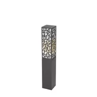 Lampy ogrodowe - QAZQA Nowoczesny słupek zewnętrzny czarny 60 cm IP44 - Nicole - miniaturka - grafika 1