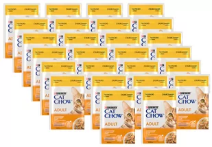 PURINA Cat Chow Adult Karma dla kotów z kurczakiem i cukinią w galaretce 26x85g - Mokra karma dla kotów - miniaturka - grafika 1