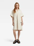 Sukienki - G-Star Sukienka w kolorze kremowym - miniaturka - grafika 1