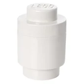 Pojemniki na zabawki - POLTOP LEGO. 40301735 Okrągły pojemnik, biały - miniaturka - grafika 1
