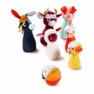 Zabawki i gry sportowe - Lilliputiens kręgle z piłką - dzwoneczkiem farma nowa kolekcja 12 m+ - miniaturka - grafika 1