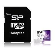 Karty pamięci - Silicon Power Superior Pro MicroSDXC 128GB UHS-I/U3 V30 SP128GBSTXDU3V20AB SP128GBSTXDU3V20AB - miniaturka - grafika 1