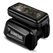 Sakwy rowerowe - Torba rowerowa na ramę FOREVER Snake Track ST04 Czarny - miniaturka - grafika 1