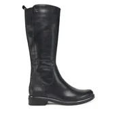 Kozaki damskie - Oficerki Caprice 9-25525-45 Czarny - miniaturka - grafika 1