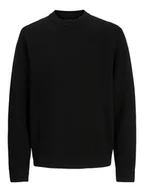 Swetry męskie - Jack & Jones Sweter w kolorze czarnym - miniaturka - grafika 1