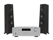 Zestawy stereo - Rotel RA 1572 MkII (srebrny) + Lira 6 (czarny) - miniaturka - grafika 1