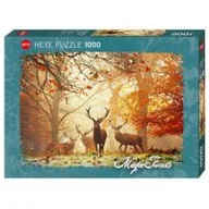 Puzzle - Heye Puzzle 1000 elementów Magiczny las Jelenie - miniaturka - grafika 1