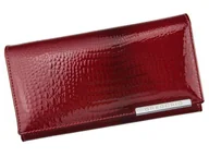 Portfele - Portfel damski skórzany PELLUCCI GF107 Czerwony - czerwony - miniaturka - grafika 1