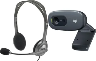 Logitech H111 981-000593 + C270 960-001063 - Słuchawki - miniaturka - grafika 1