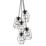 Lampy sufitowe - Nowodvorski Industrialna LAMPA wisząca FIORD 9665 druciana OPRAWA metalowa ZWIS drut loft czarny - miniaturka - grafika 1