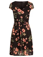 Sukienki - ApartFashion Sukienka damska, luźna sukienka wieczorowa, czarna, wielokolorowa, normalna, Czarny Multicolor, L - miniaturka - grafika 1