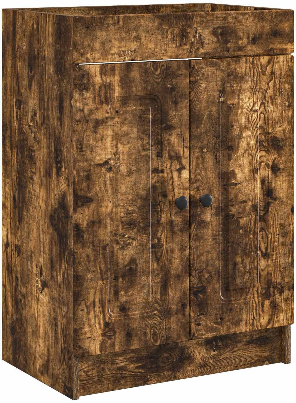vidaXL vidaXL Szafka łazienkowa pod umywalkę Dąb wędzony 78,5 x 37,5 x 81 cm