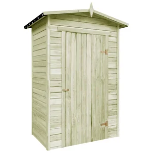 vidaXL Szopa ogrodowa, impregnowane drewno sosnowe, 150x100x210 cm - Altany ogrodowe - miniaturka - grafika 7