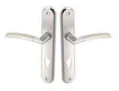 Klamki - Kuchinox klamki Klamka LUXOR do drzwi wewnętrznych na szyldzie długim YALE KLU_112A KLU_112A - miniaturka - grafika 1