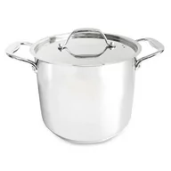 Garnki - Kitchisimo Garnek ze stali nierdzewnej z pokrywką Chef, 8,6 l, 24 cm - miniaturka - grafika 1