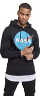 Bluzy męskie - Mister Tee Męska bluza z kapturem Nasa, męska bluza z kapturem w 3 różnych kolorach, rozmiar XS - 5XL, czarny, S - miniaturka - grafika 1