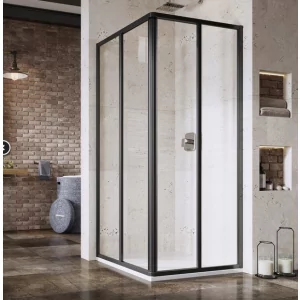 Ravak 14V403O2Z1 Kabina prysznicowa naro$644na SRV2-80 S czarna szk$645o Transparent 195 - Kabiny prysznicowe Ravak 14V403O2Z1 Kabina prysznicowa naro$644na SRV2-80 S czarna szk$645o Transparent 195 - Kabiny prysznicowe - miniaturka - grafika 1