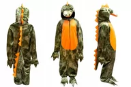 Stroje karnawałowe - Strój Smok Dinozaur Kigurumi 120/130 Park Jurajski - miniaturka - grafika 1