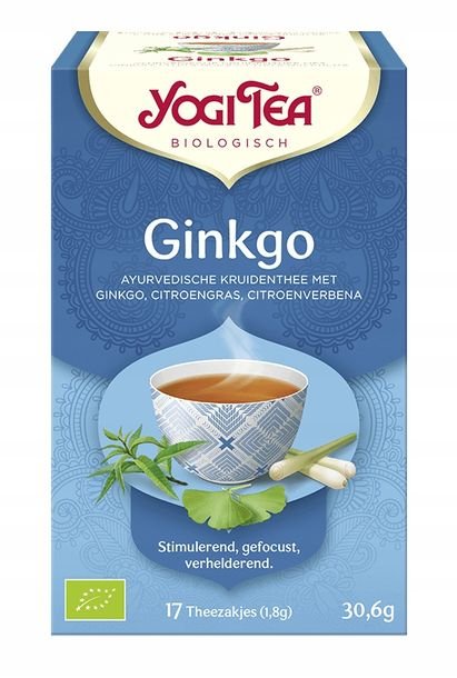Herbata Yogi Tea Ginkgo - Miłorząb japoński (17x1,8g)