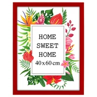 Ramki na zdjęcia - Ramka na zdjęcia 40x60 cm, drewniana w kolorze czerwonym - miniaturka - grafika 1