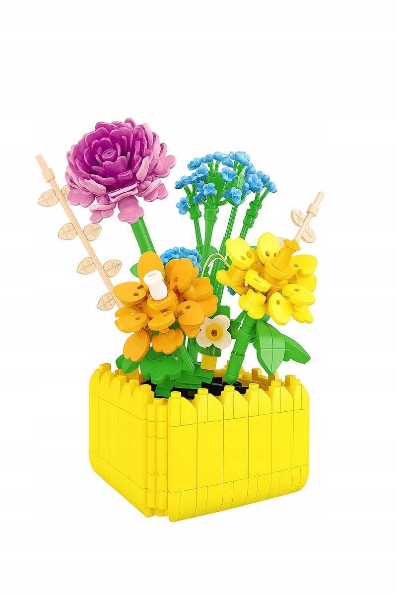 Klocki konstrukcyjne kwiaty w doniczce Róża Pnąca Rosa 549 el. 9112a