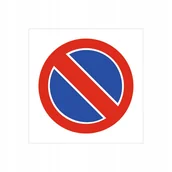 Akcesoria BHP - Znak drogowy Zakaz postoju, grube PCV5, format 65x65cm - miniaturka - grafika 1