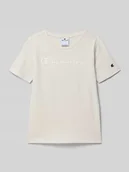 Koszulki dla chłopców - T-shirt z wyhaftowanym logo - miniaturka - grafika 1