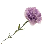 Sztuczne kwiaty - Goździk sztuczny kwiat fioletowy gałązka 70 cm - miniaturka - grafika 1