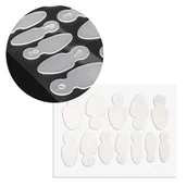 Sztuczne paznokcie i akcesoria - Combo System Dual Form Silikonowe Formy Do Frencha Mollylac Owal Krótki 12 Szt - miniaturka - grafika 1