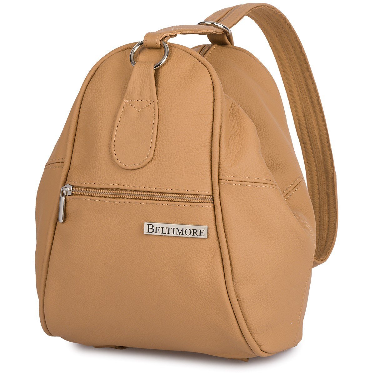 Plecak Damski Skórzany Torebka 2W1 Beltimore Beżowy 019 : Kolory - Brązowy, Beżowy