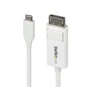 Adaptery i przejściówki - StarTech.com CDP2DP2MBW adapter kablowy 1,9 m DisplayPort USB Type-C Biały - miniaturka - grafika 1