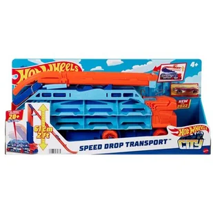 Mattel Samochód Hot Wheels City Transporter Epicki zjazd 2w1 HDY92 - Samochody i pojazdy dla dzieci - miniaturka - grafika 1