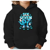 Bluzy dla dziewczynek - BLUZA DZIECIĘCA Z KAPTUREM 67 SIX SEVEN KLOCKI VIRAL 122-128 PREZENT - miniaturka - grafika 1