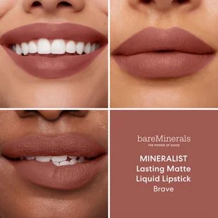 bareMinerals Mineralist Lasting Matte Liquide Lipstick Brave 3.7 ml - Szminki - miniaturka - grafika 5