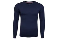 Koszulki męskie - Wąski Longsleeve Męski Tommy Hilfiger (DM0DM04409-002) M - miniaturka - grafika 1