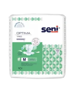 Seni Optima Trio Pieluchomajtki z regulowanym pasem biodrowym M, 10 sztuk - Pieluchy dla dorosłych - miniaturka - grafika 1