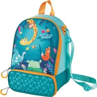 Torebki damskie - Maped Picnik - Izolowana torba na lunch w kształcie dżungli, zielono-pomarańczowa, 2 przegródki - zdejmowany pasek na ramię do użytku jako plecak, wewnętrzna gumka do przechowywania butelki - miniaturka - grafika 1