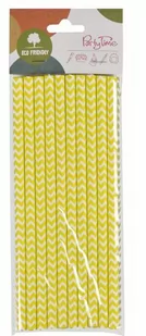 Słomki Papierowe Shake 8Mm Żółte (10 Szt.) Fsc Mix Credit Arpex - Słomki do napojów - miniaturka - grafika 1