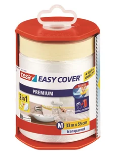 tesa Easy Cover Premium 2-in-1 Masking Tape 33m x 550mm + dispenser - Taśmy izolacyjne i naprawcze - miniaturka - grafika 1