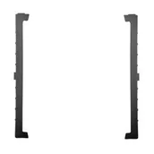 Klawisze i ramki - Ospel ARIA Ramka ozdobna do gniazd podwójnych czarny metalik RO-3U/33 RO-3U/33 - miniaturka - grafika 1