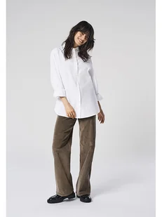 ONLY Spodnie sztruksowe w kolorze brązowym - Spodnie damskie - miniaturka - grafika 1