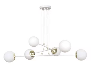 Emibig Ognis lampa wisząca 6-punktowa biała 967/6 967/6 - Lampy sufitowe - miniaturka - grafika 1